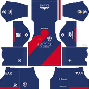 SD Huesca Kits 2018/2019 Dream League Soccer