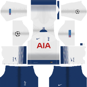 Tottenham Hotspur UCL Kits 2018/2019 Dream League Soccer