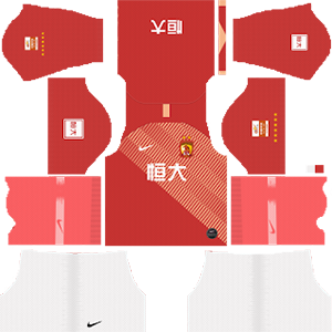 Guangzhou Evergrande Taobao F.C. Kits 2019/2020 Dream League Soccer