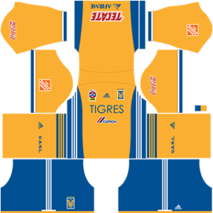 Tigres UANL Kits 2017/2018 Dream League Soccer
