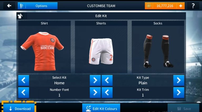 download dream league soccer kit url