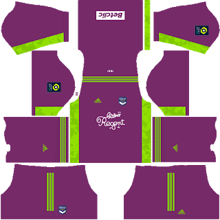 Bordeaux Goalkeeper Third Kit