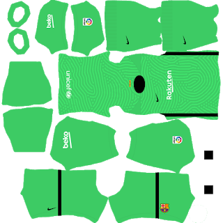 Barcelona Goalkeeper Home Kit