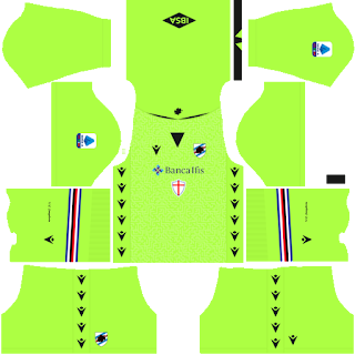 Sampdoria gk away kit 2022