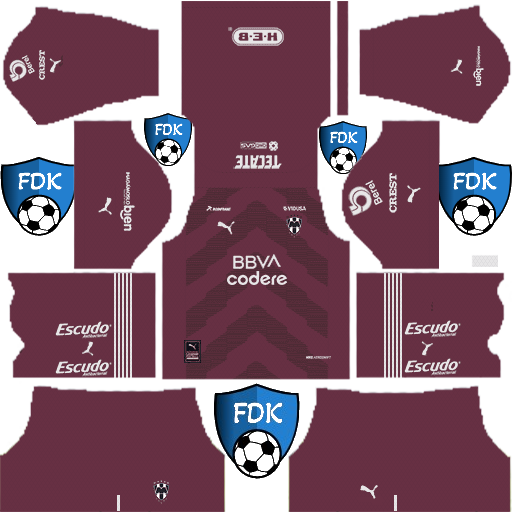 CF Monterrey DLS Kits 2023 Dream League Soccer Kits 2023