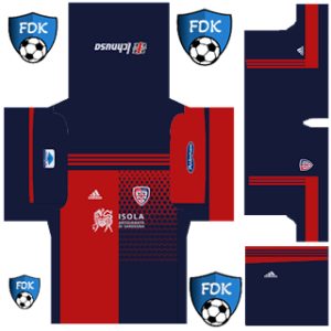 Cagliari Calcio Pro League Soccer Kits