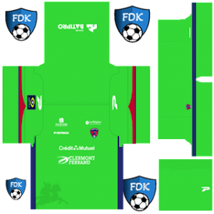 Clermont Foot PLS Kit 2022 gk home