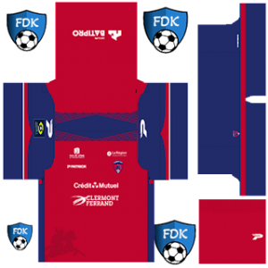 Clermont Foot Pro League Soccer Kits