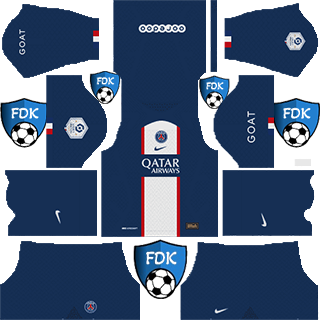 Paris Saint-Germain DLS Kits 2023 - Dream League Soccer Kits 2023