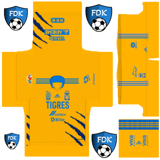 Tigres UANL DLS Kits 2024 – Dream League Soccer Kits - DLS Kits Pro