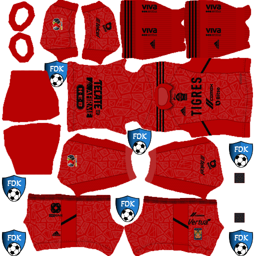 Tigres UANL DLS Kits 2023 Dream League Soccer Kits 2023