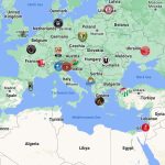 Euro Cup Teams Map