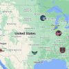WNBA Teams Map