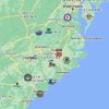 Carolina League Teams Map