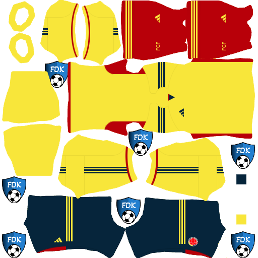 Colombia DLS Kits 2023 Dream League Soccer Kits 2023