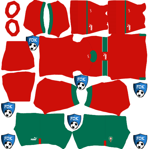Morocco DLS Kits 2023 Dream League Soccer Kits 2023