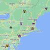America East Conference Teams Map