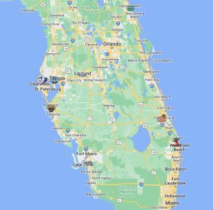 Florida State League Teams Map with logos | Florida State League Teams ...