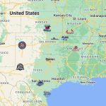 Texas League Teams Map