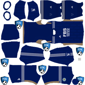 Leicester City FC kit dls 2024 home temp