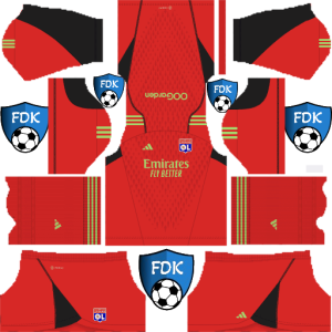 Olympique Lyonnais dls kit 2024 gk third (temp)