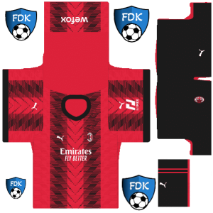 AC Milan Pro League Soccer Kits