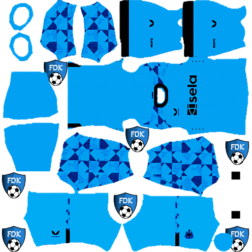 Newcastle United DLS Kits 2024 Dream League Soccer Kits 2024