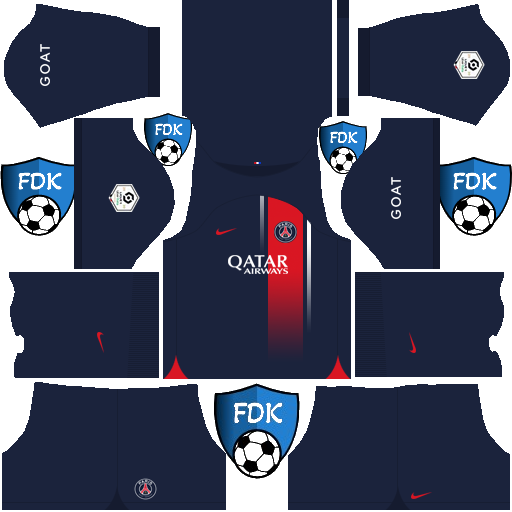 Paris SaintGermain DLS Kits 2024 Dream League Soccer Kits 2024