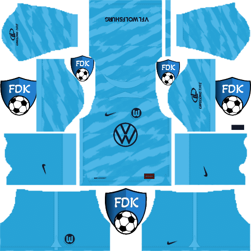 VfL Wolfsburg DLS Kits 2024 Dream League Soccer Kits 2024