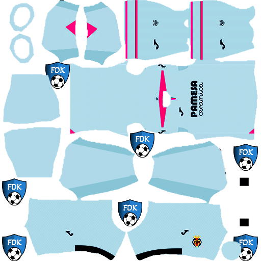 Villarreal CF DLS Kits 2024 Dream League Soccer Kits 2024