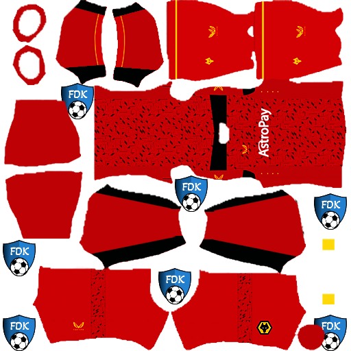 Wolverhampton Wanderers FC DLS Kits 2024 Dream League Soccer Kits 2024