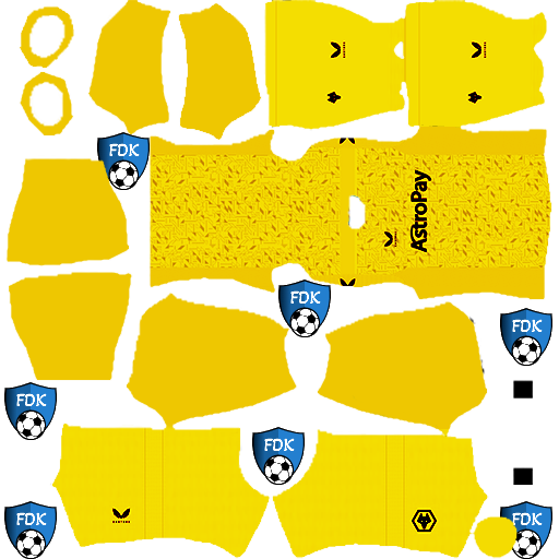 Wolverhampton Wanderers FC DLS Kits 2024 Dream League Soccer Kits 2024