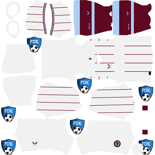 Aston Villa FC DLS Kits 2024 Dream League Soccer Kits 2024