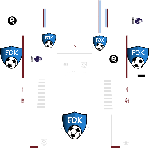West Ham United DLS Kits 2024 Dream League Soccer Kits 2024