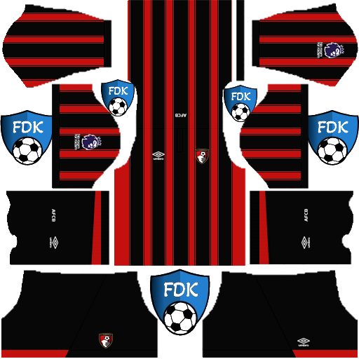 AFC Bournemouth DLS Kits 2024 - Dream League Soccer Kits 2024