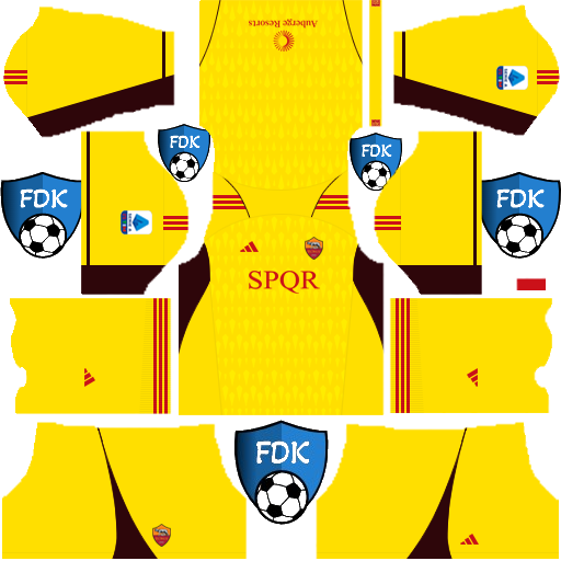 AS Roma DLS Kits 2024 Dream League Soccer Kits 2024