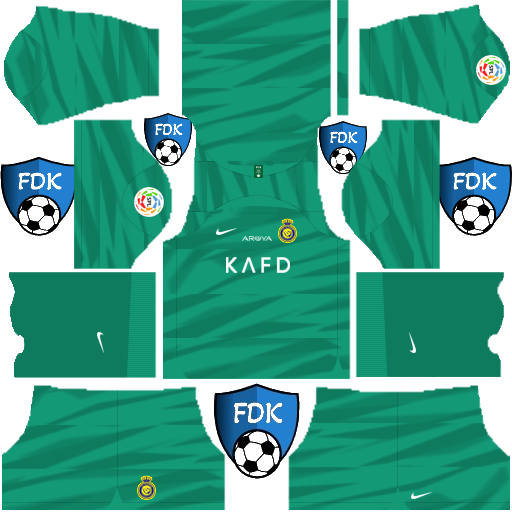 Al Nassr FC DLS Kits 2024 Dream League Soccer Kits 2024