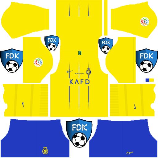 Al Nassr FC DLS Kits 2024 - Dream League Soccer Kits 2024