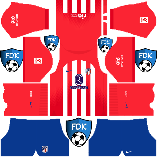 Atletico Madrid DLS Kits 2024 - Dream League Soccer Kits 2024