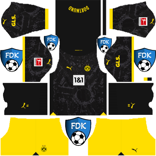 Borussia Dortmund DLS Kits 2024 Dream League Soccer Kits 2024