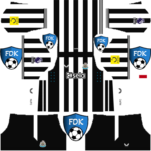Newcastle United DLS Kits 2024 Dream League Soccer Kits 2024