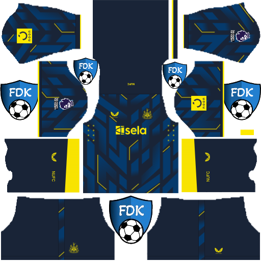 Newcastle United DLS Kits 2024 Dream League Soccer Kits 2024