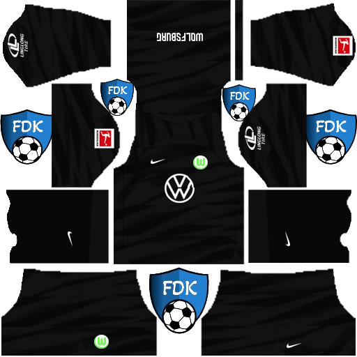 VfL Wolfsburg DLS Kits 2024 Dream League Soccer Kits 2024
