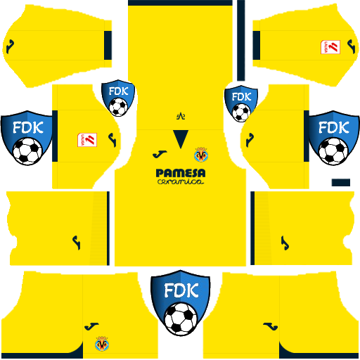 Villarreal CF DLS Kits 2024 Dream League Soccer Kits 2024