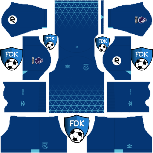 West Ham United DLS Kits 2024 Dream League Soccer Kits 2024