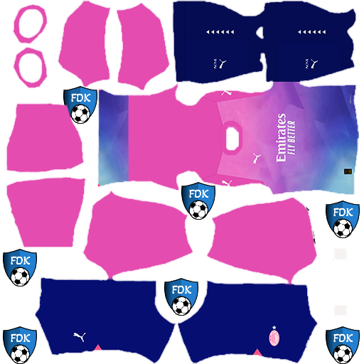 AC Milan DLS Kits 2024 Dream League Soccer Kits 2024