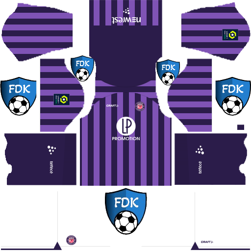 Toulouse FC DLS Kits 2024 - Dream League Soccer Kits 2024