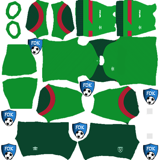 West Ham United DLS Kits 2024 Dream League Soccer Kits 2024