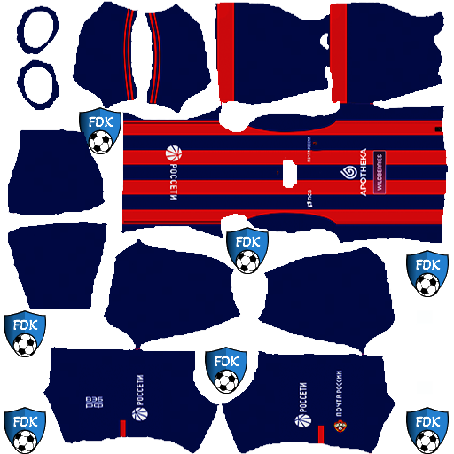CSKA Moscow DLS Kits 2024 - Dream League Soccer Kits 2024