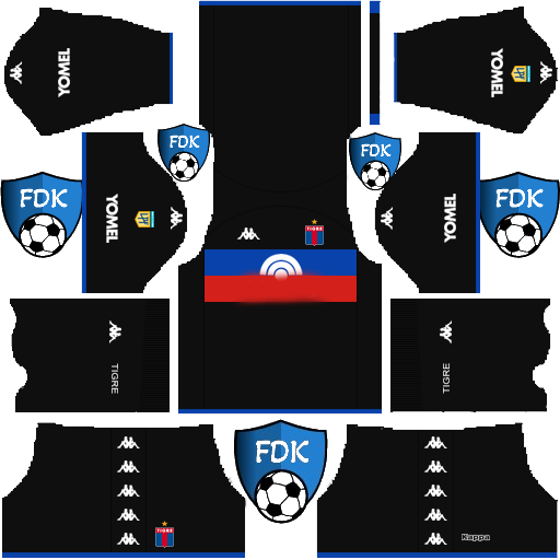 Club Atlético Tigre DLS Kits 2024 Dream League Soccer Kits 2024